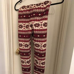 fur-lined scandinavian legging XS petite. MOVING SOON - LAST CHANCE!